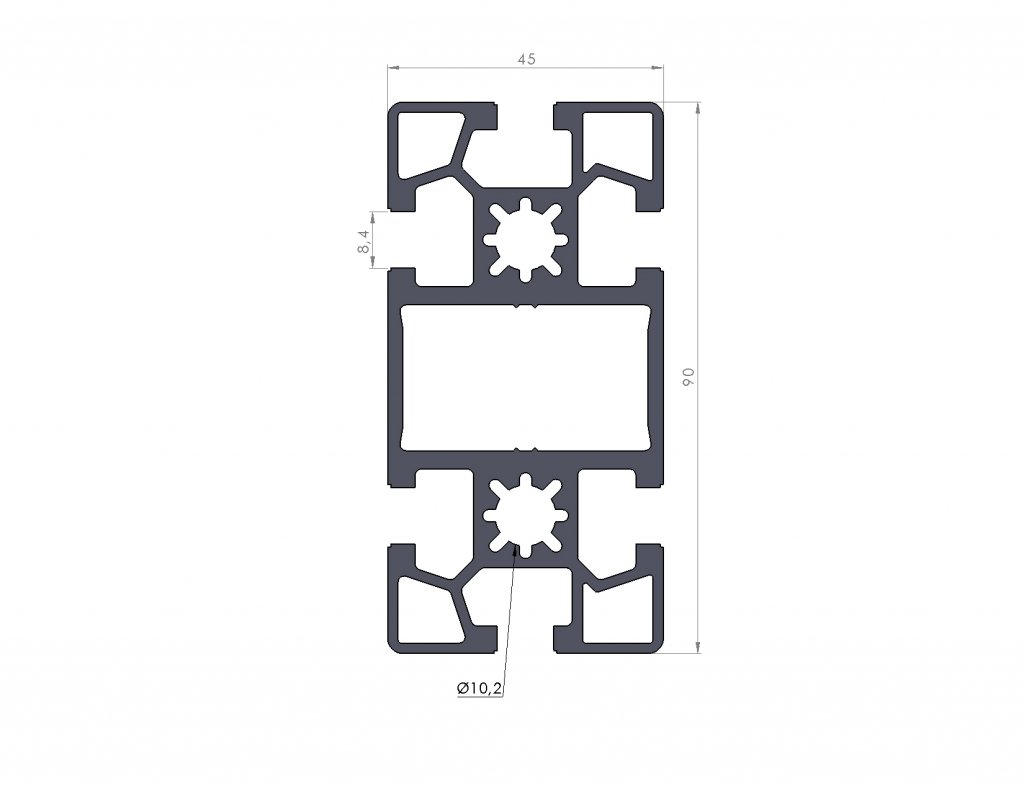 145PR90 PROFİL 45X90